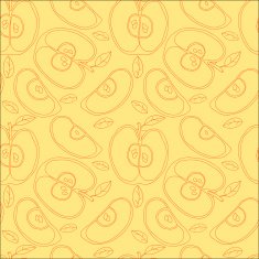 Colorful backgound with vector seamless apples N16