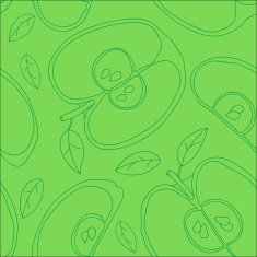 Colorful backgound with vector seamless apples N25