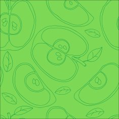 Colorful backgound with vector seamless apples N29
