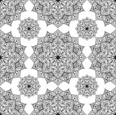 Pattern of mandalas