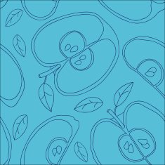 Colorful backgound with vector seamless apples N31