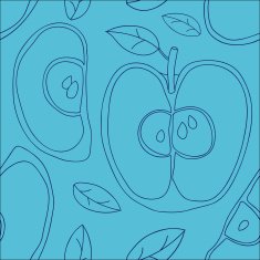 Colorful backgound with vector seamless apples N33