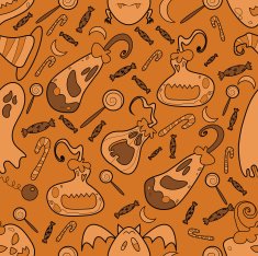 Halloween pumpkin pattern 02
