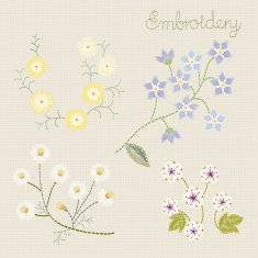 Embroidery Flower Pattern