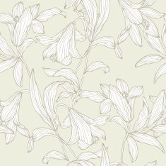 Seamless pattern with flowers lily N6