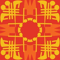 Orange and Yellow Tile Patterns