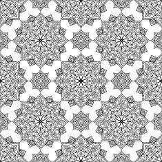 Black oriental ornament