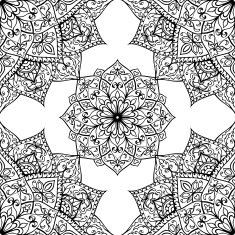 Graphic pattern of mandalas