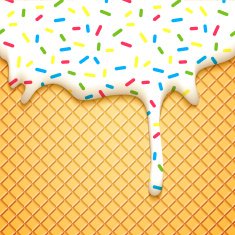 Wafer Cake with Glaze