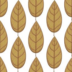 Seamless autumn skeleton leaves pattern