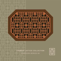 Chinese window tracery polygon frame 49 geometry