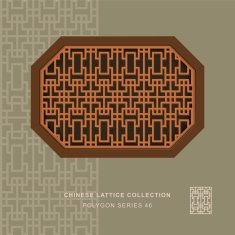 Chinese window tracery polygon frame 46 geometry line