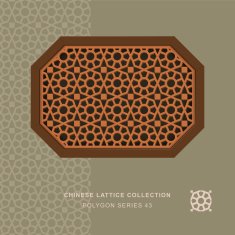 Chinese window tracery polygon frame 43 round