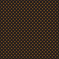 Seamless orange polka dots on black background N2