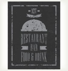 Hand-drawn chalkboard menu N2