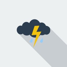 Storm flat icon