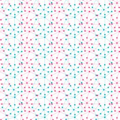 Seamless endless ornamental pattern with molecules