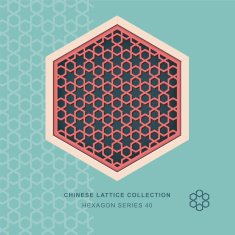 Chinese window tracery hexagon frame 40 star sign