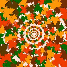 Autumn background of maple leaves Colorful vector image Eps 10