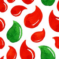 Abstract seamless pattern with watercolor drops
