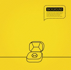 Brilliant jewellery icon Engagement sign N2
