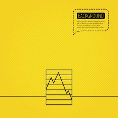 Chart icon Graph diagram sign N7