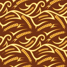 Autumn Wheat Seamless Pattern N2