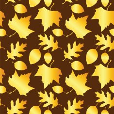 Autumn leaves seamless pattern N32