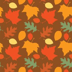 Autumn leaves seamless pattern N33