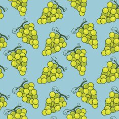 Autumn Grape Seamless Pattern