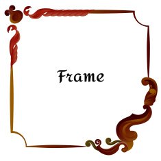 Frame antique design by vector illustration