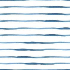 Dark Blue Vector Abstract Watercolor Seamless Striped Pattern N2
