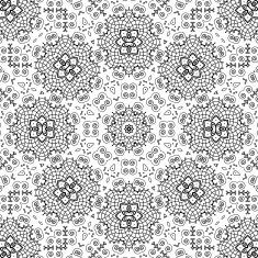 Abstract seamless outline pattern N35