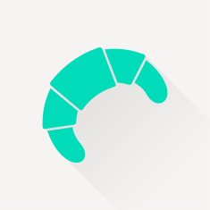 Vector croissant icon Food Eps10 N3