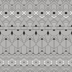 Vector seamless tribal pattern Abstract geometric background