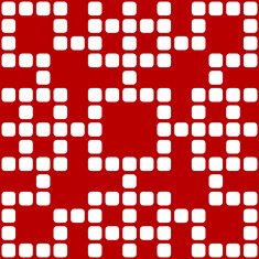 Geometric monochrome square seamless pattern illustration