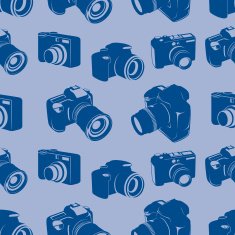 Camera seamless tile pattern