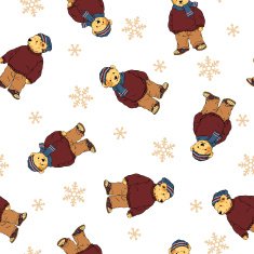 Bear illustration pattern N27