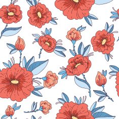 Pattern with flowers N19