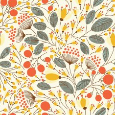 Elegant seamless pattern with flowers N13
