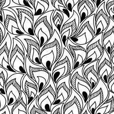 Vector seamless pattern with fire