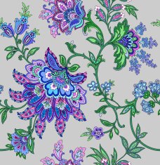 Seamless Pattern with floral ornament N55