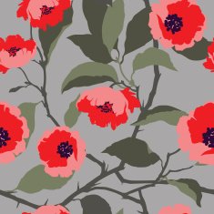 Seamless pattern with flowers rose N12