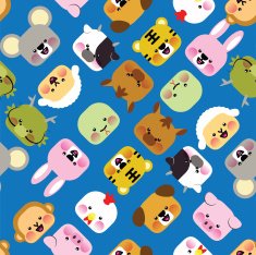 seamless animal pattern N34
