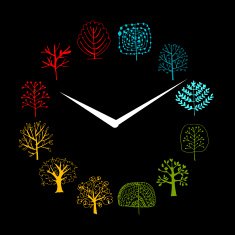 Seasons concept trees on watches sketch for your design N2