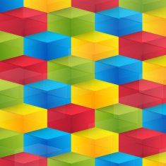 Vector Abstract geometric shape from cubes N17