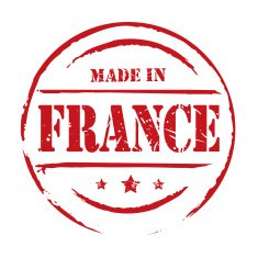 Red Vector stamp MADE IN FRANCE