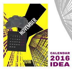 Calendar 2016 abstract template 01 A-03