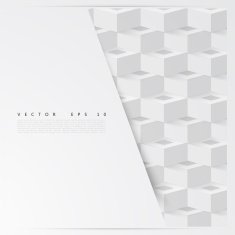 Vector Abstract geometric shape from cubes N28