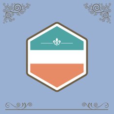 vintage badges and labels N7
